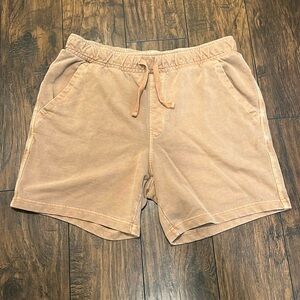 VRST Men’s Twill Terry Shorts Large Toasted Coconut